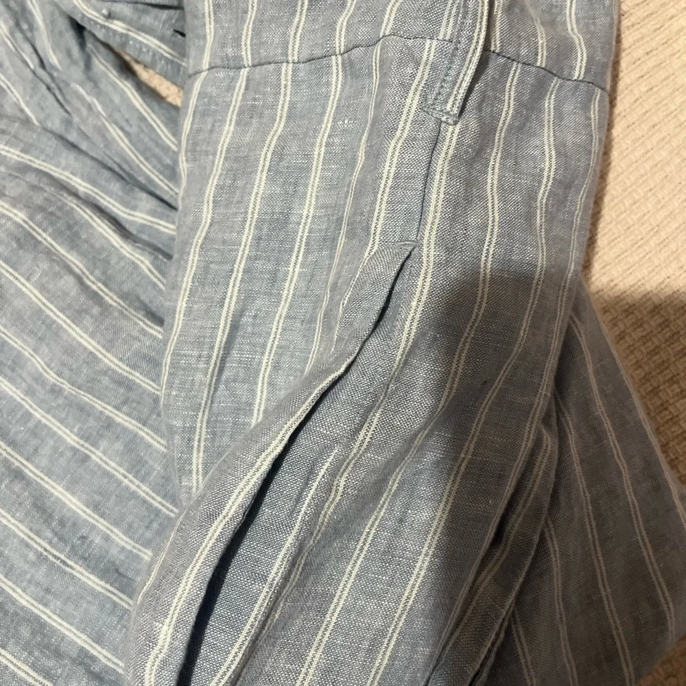 Everlane Jumpsuit Women’s Size 2 The Picnic Linen Summer Coastal 100% linen